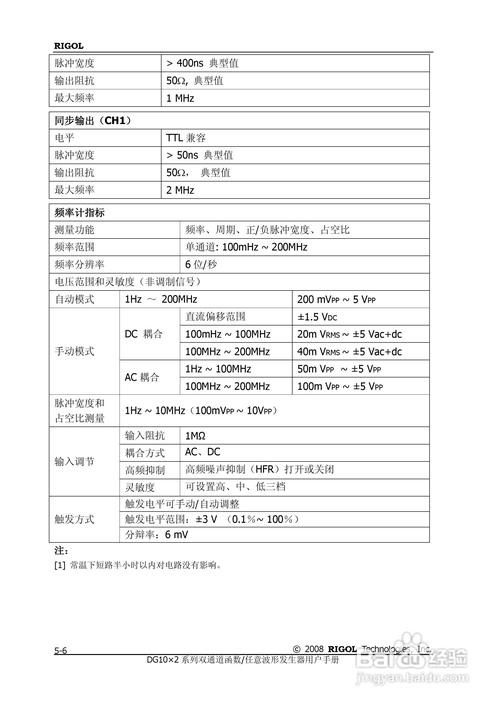 泰克任意波形/函数发生器AFG31022说明书