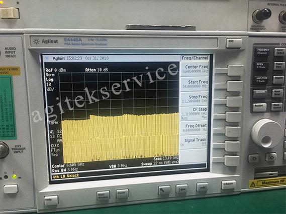 是德科技E4445A频谱分析仪自校失败Unlock,怎么维修呢?