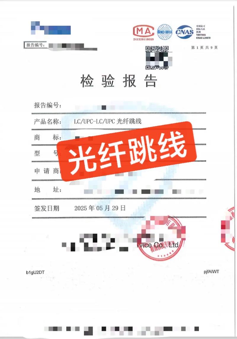 光纤跳线可以通过3D测试什么意思
