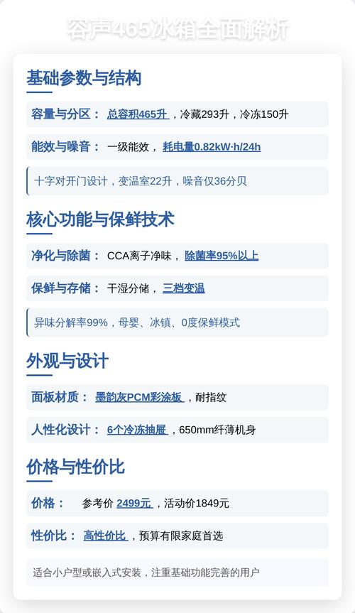 容声466与465区别