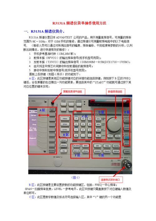 频谱仪时间配置最基础的三个操作流程