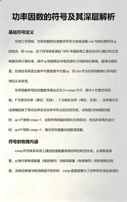 功率因数表的符号是什么?